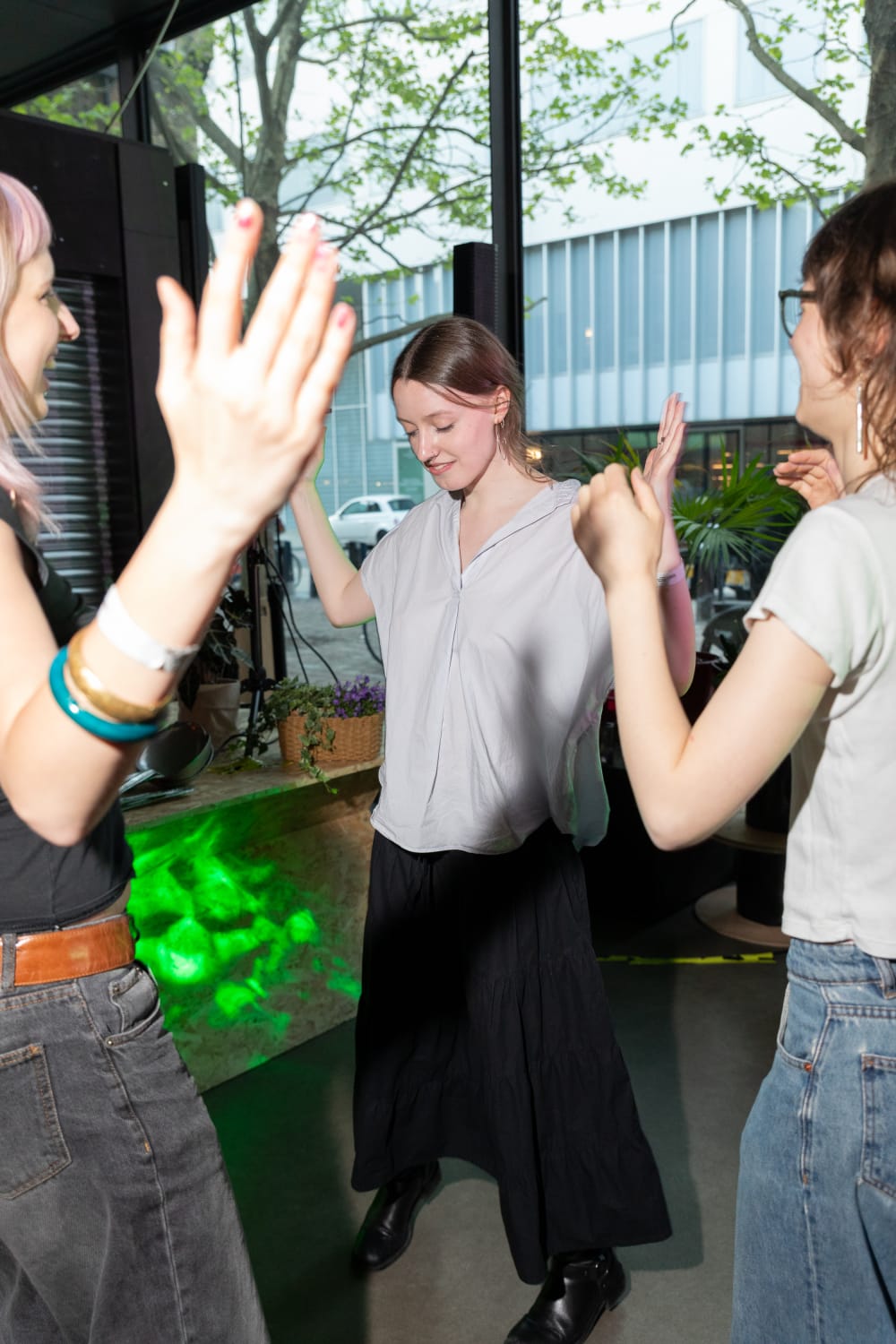 Guests dancing