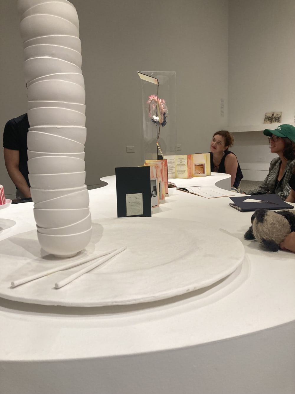 Tabletop artwork in exhibition