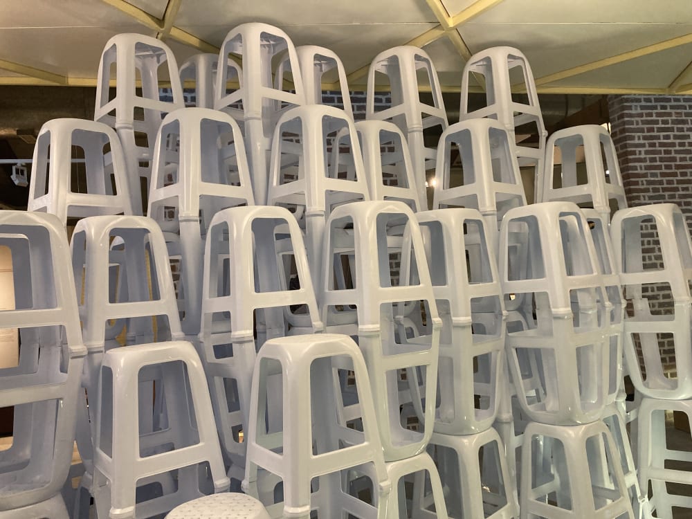 Artwork in entrance of exhbition