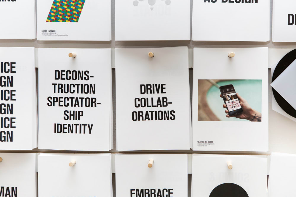 Posters at Degree Show