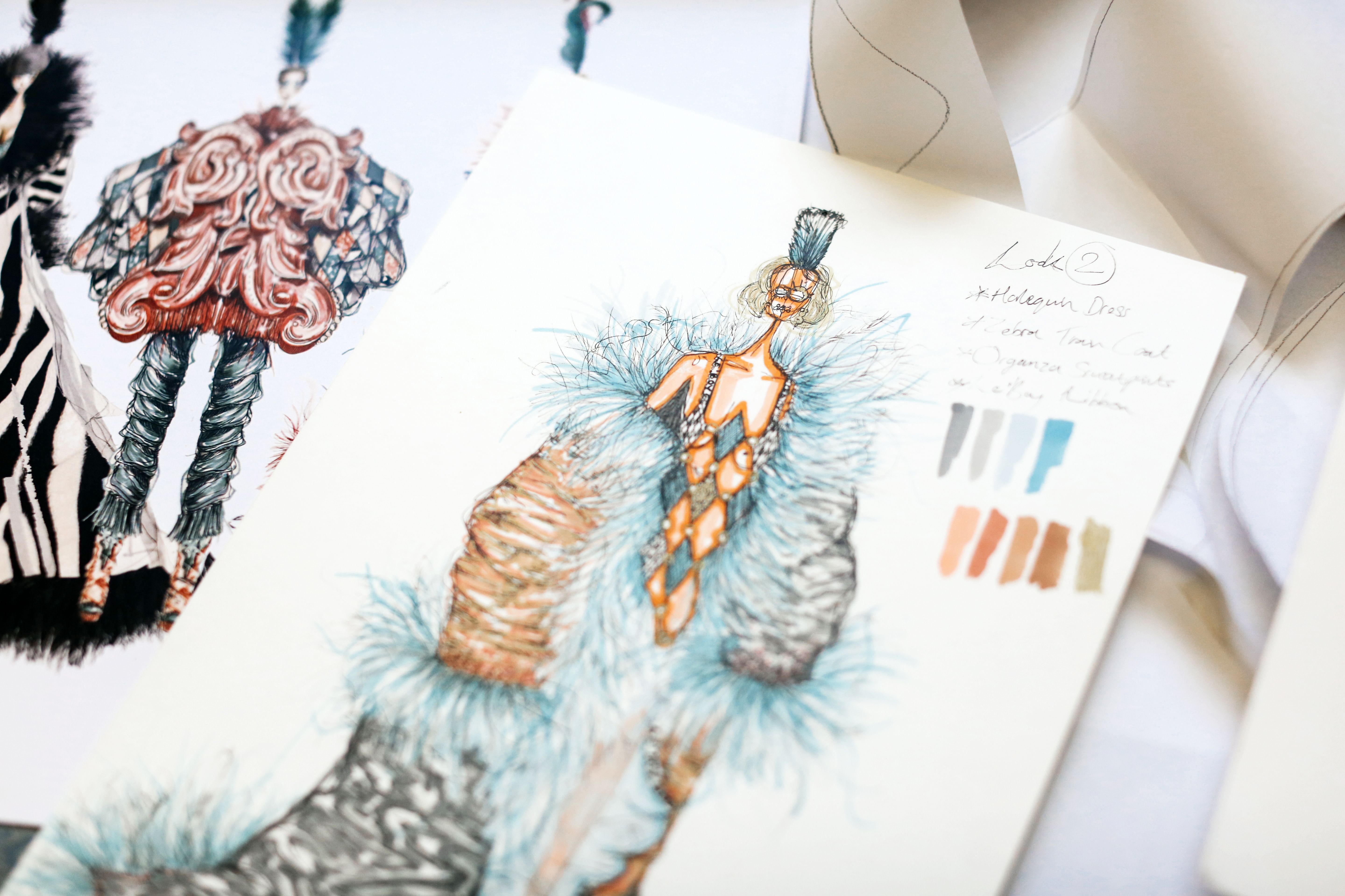 Fashion illustration by George Boyle, copyright: Alys Tomlinson