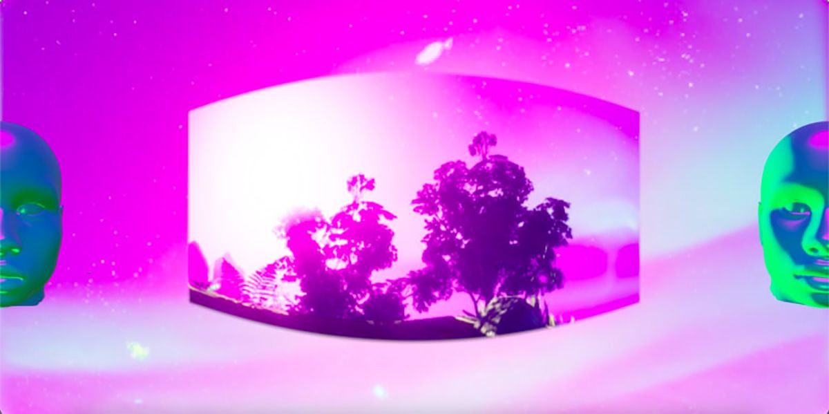 A film still of a bright digital environment.