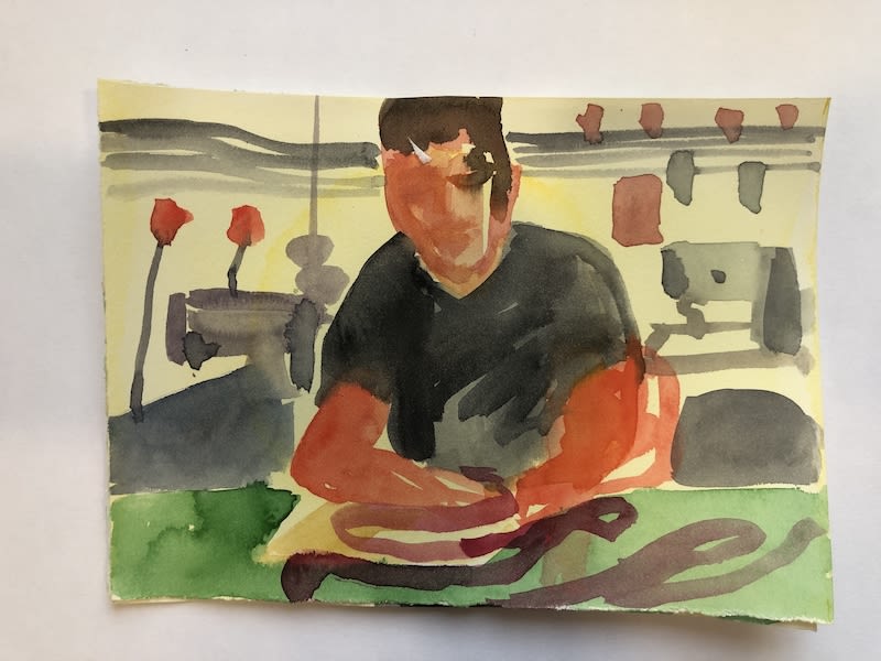 illustration of the footwear design process