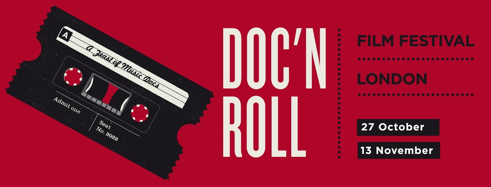 a poster for the doc n roll film festival 