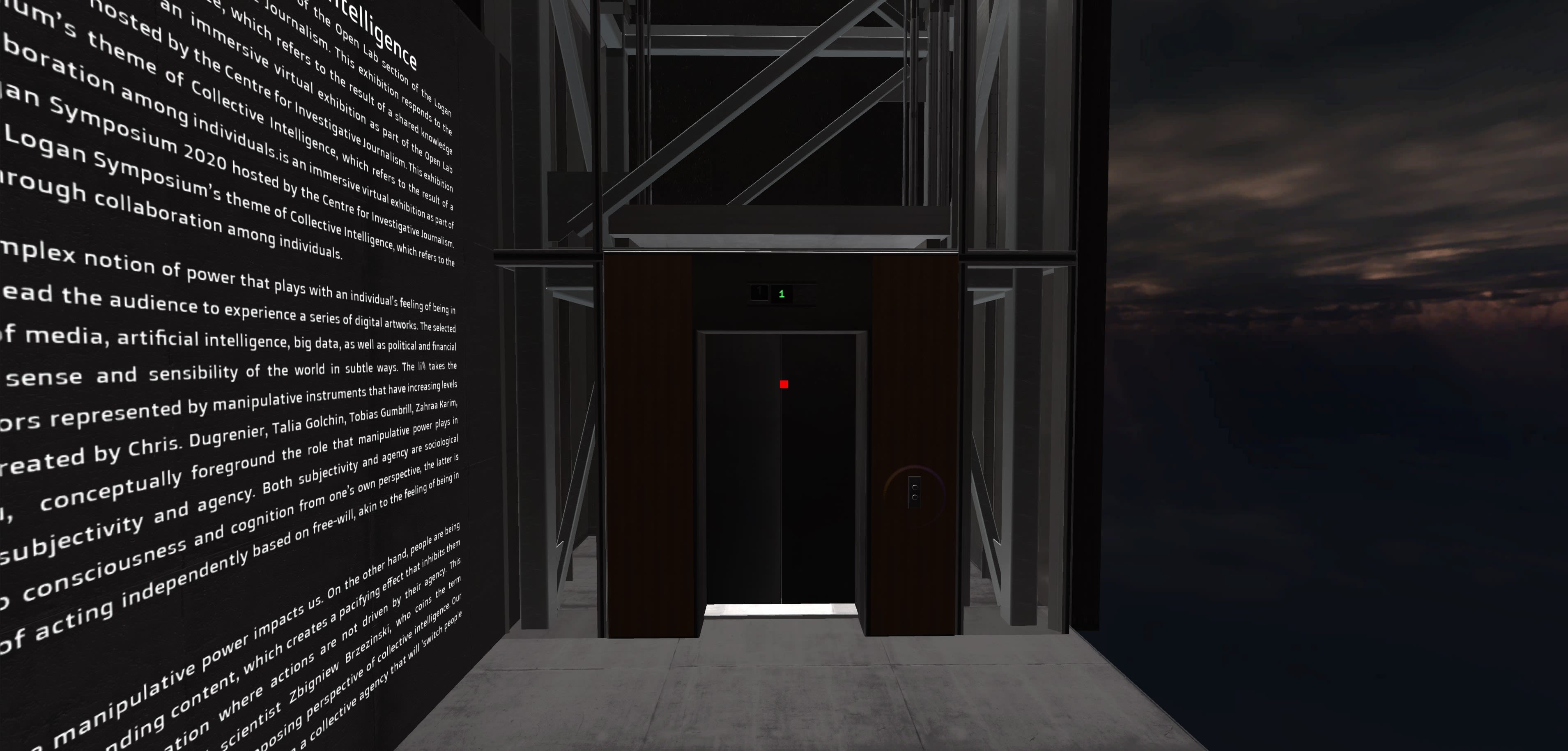 screenshot of virtual exhibition 