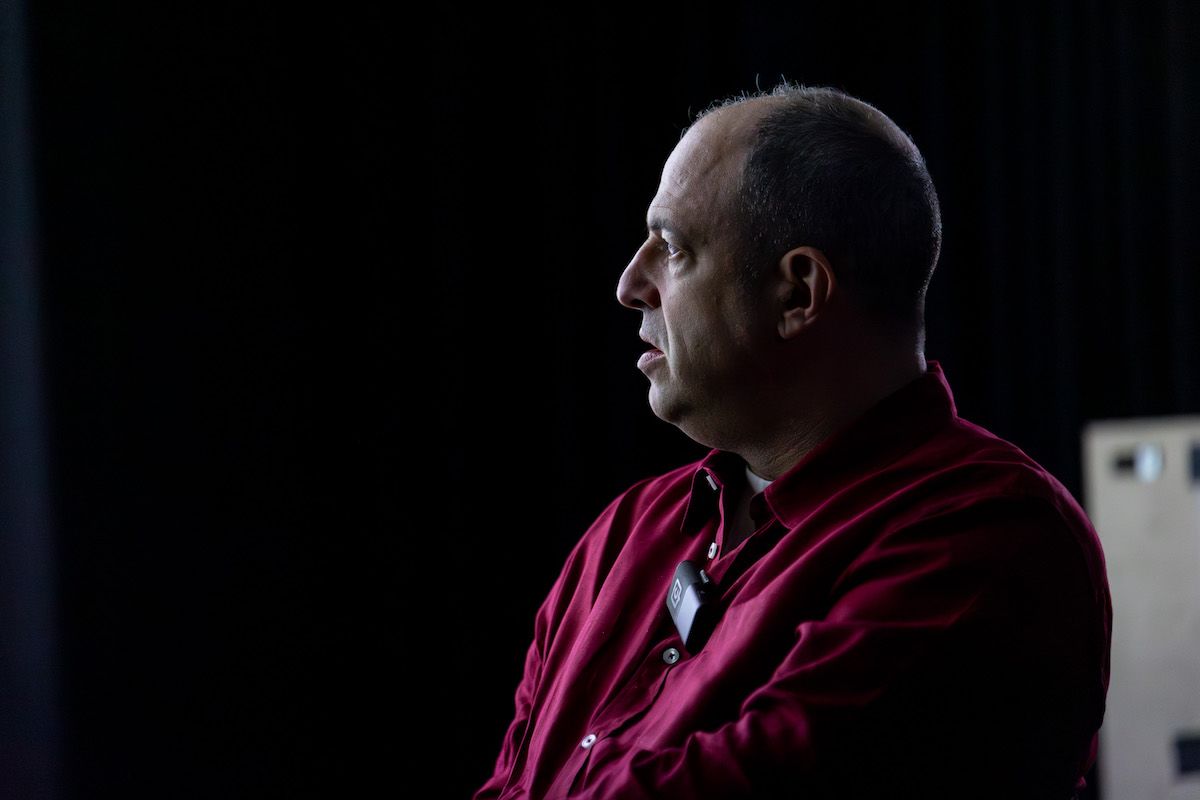 Film producer Simon Chinn in profile
