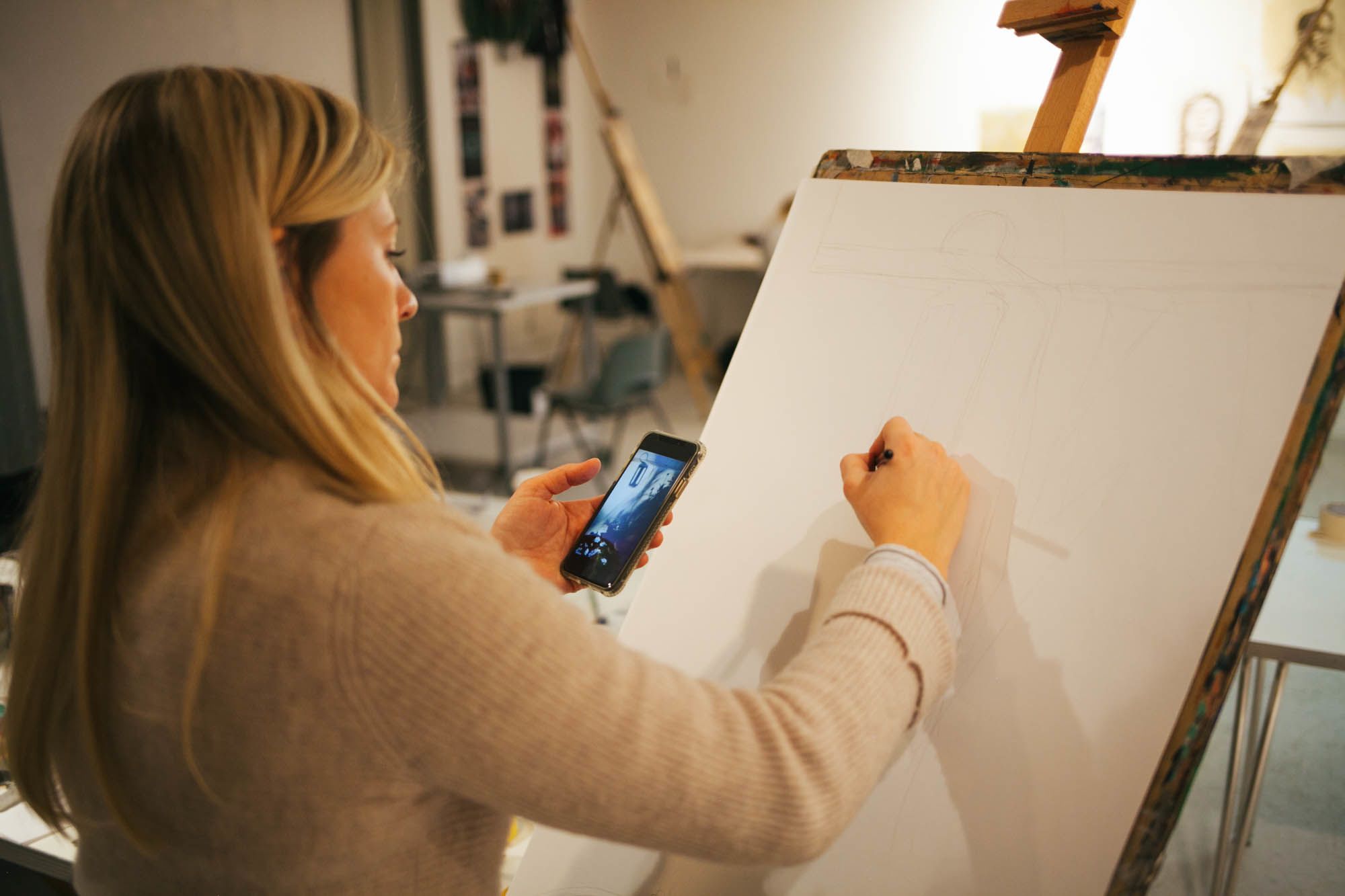 Image of student drawing
