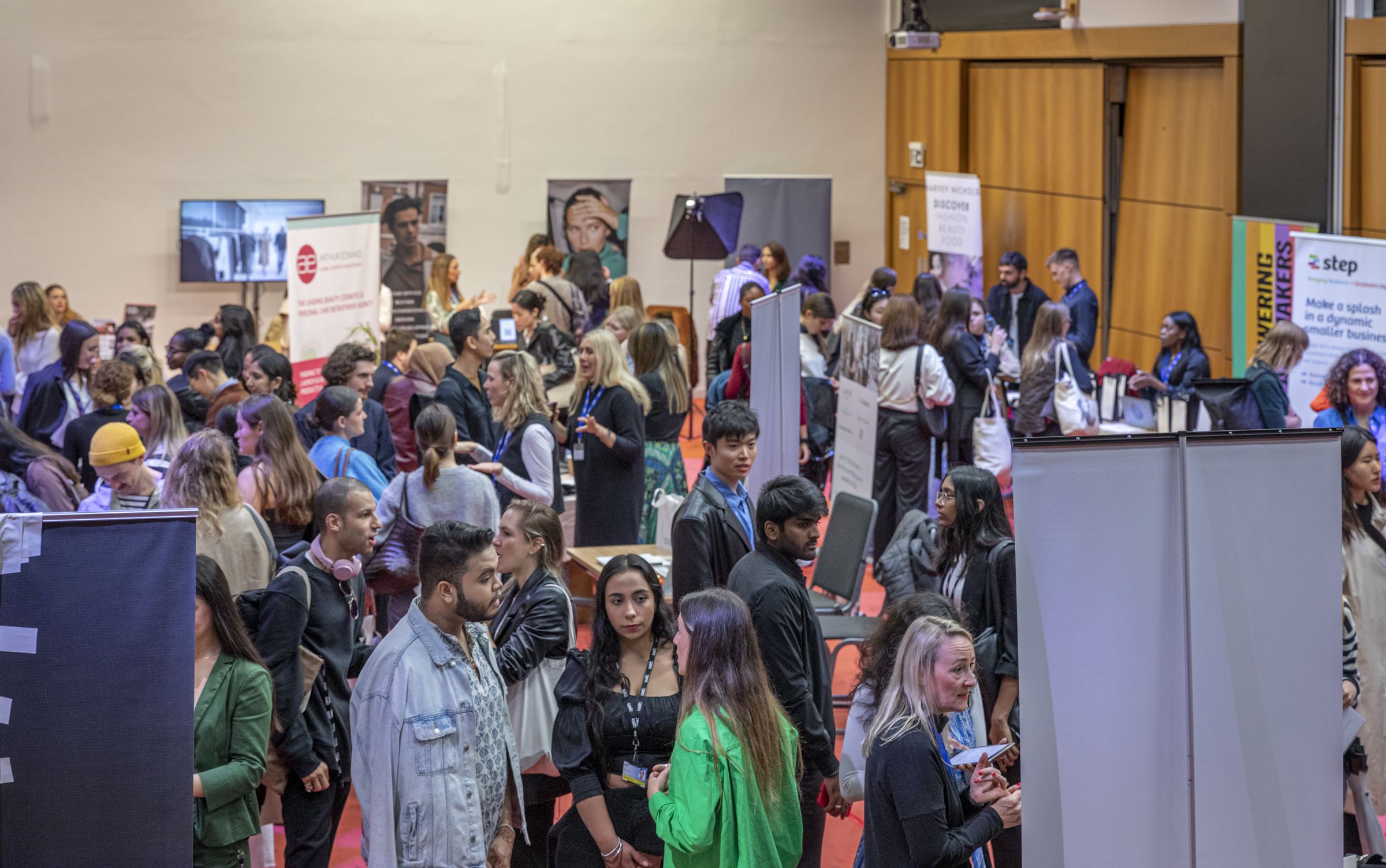 Crowds at the LCF Careers Fair 2022
