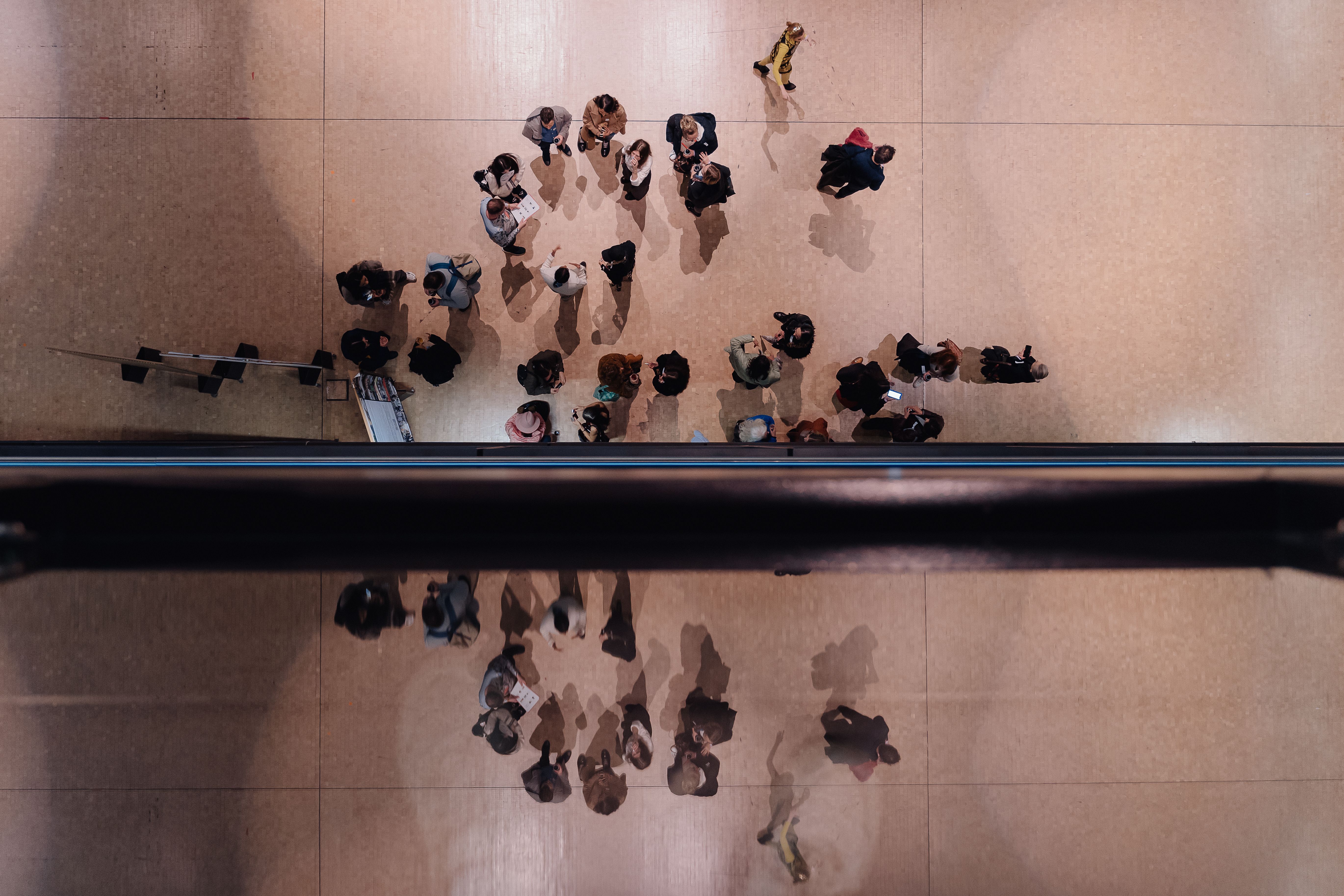 alumni event guests chatting