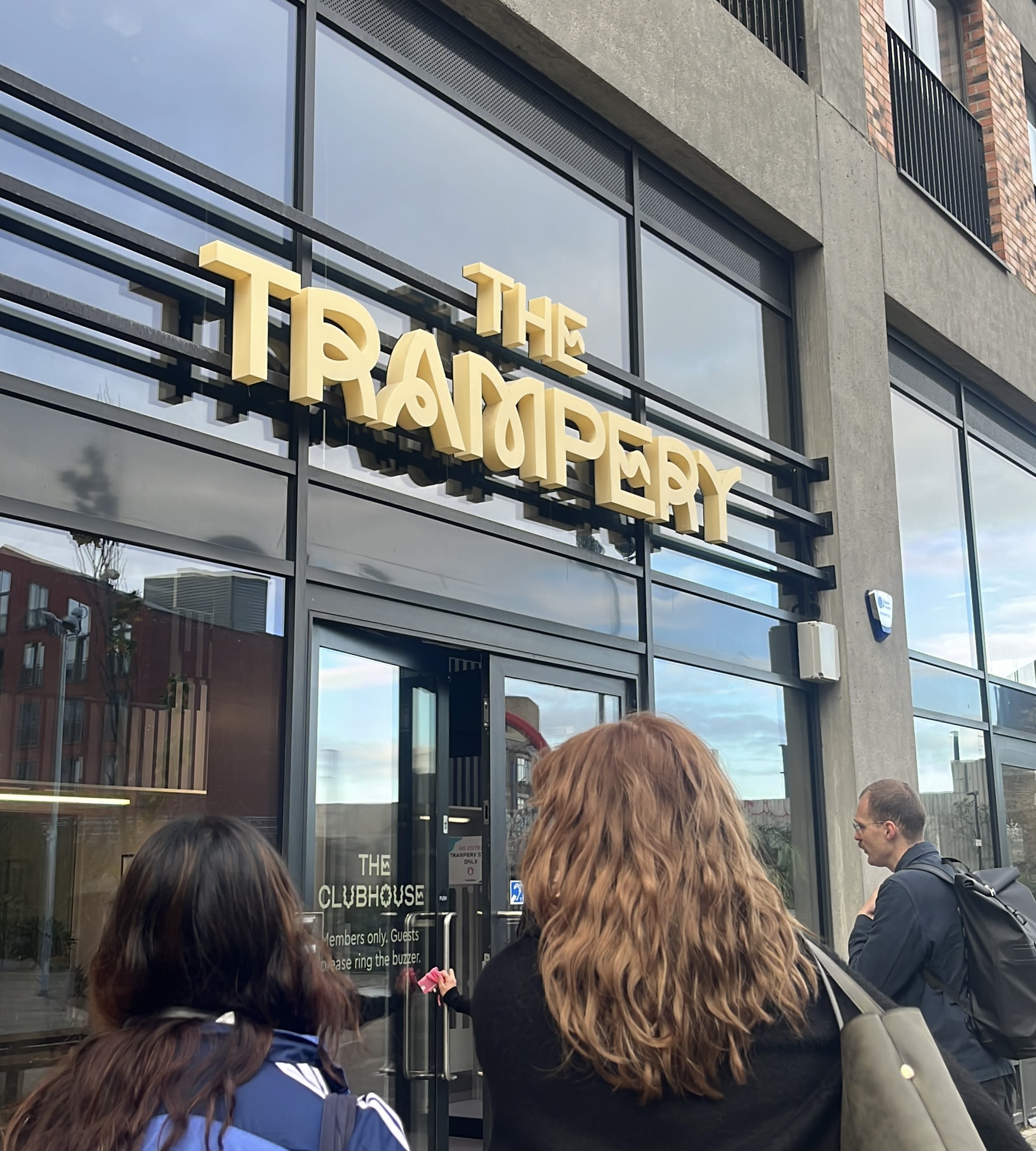 Entering the trampery to visit BEEN