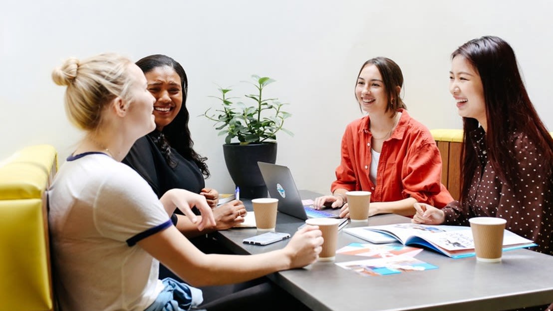 Arts Temps sat discussing the new weekly pay