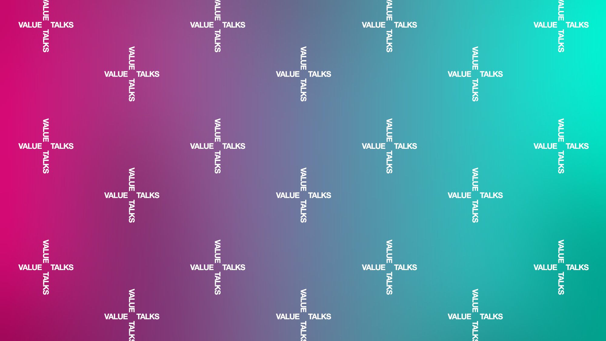 Gradient background with Value Talk text on top.