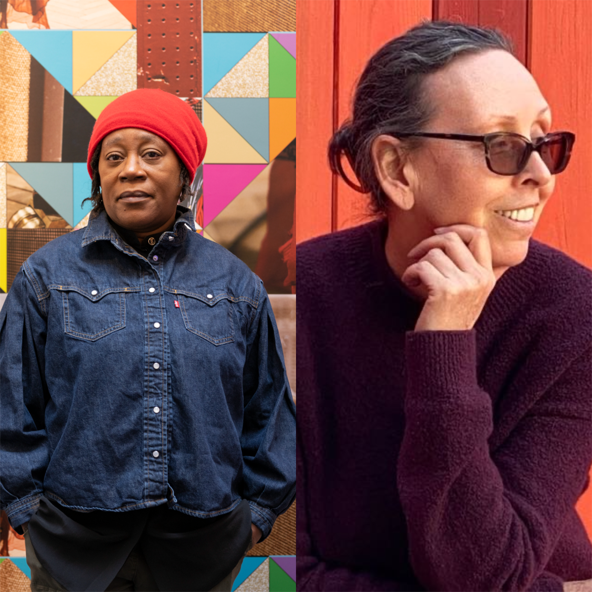 Portrait photographs of Sonia Boyve and Claire Swift