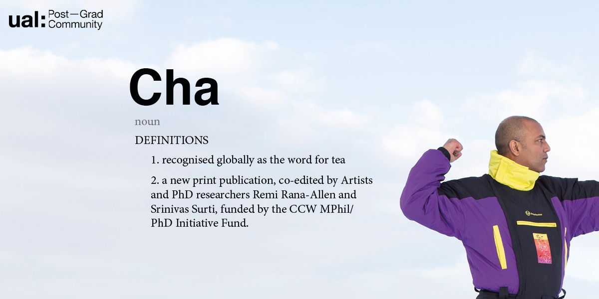 Poster defining cha, image by Srinivas Surti 