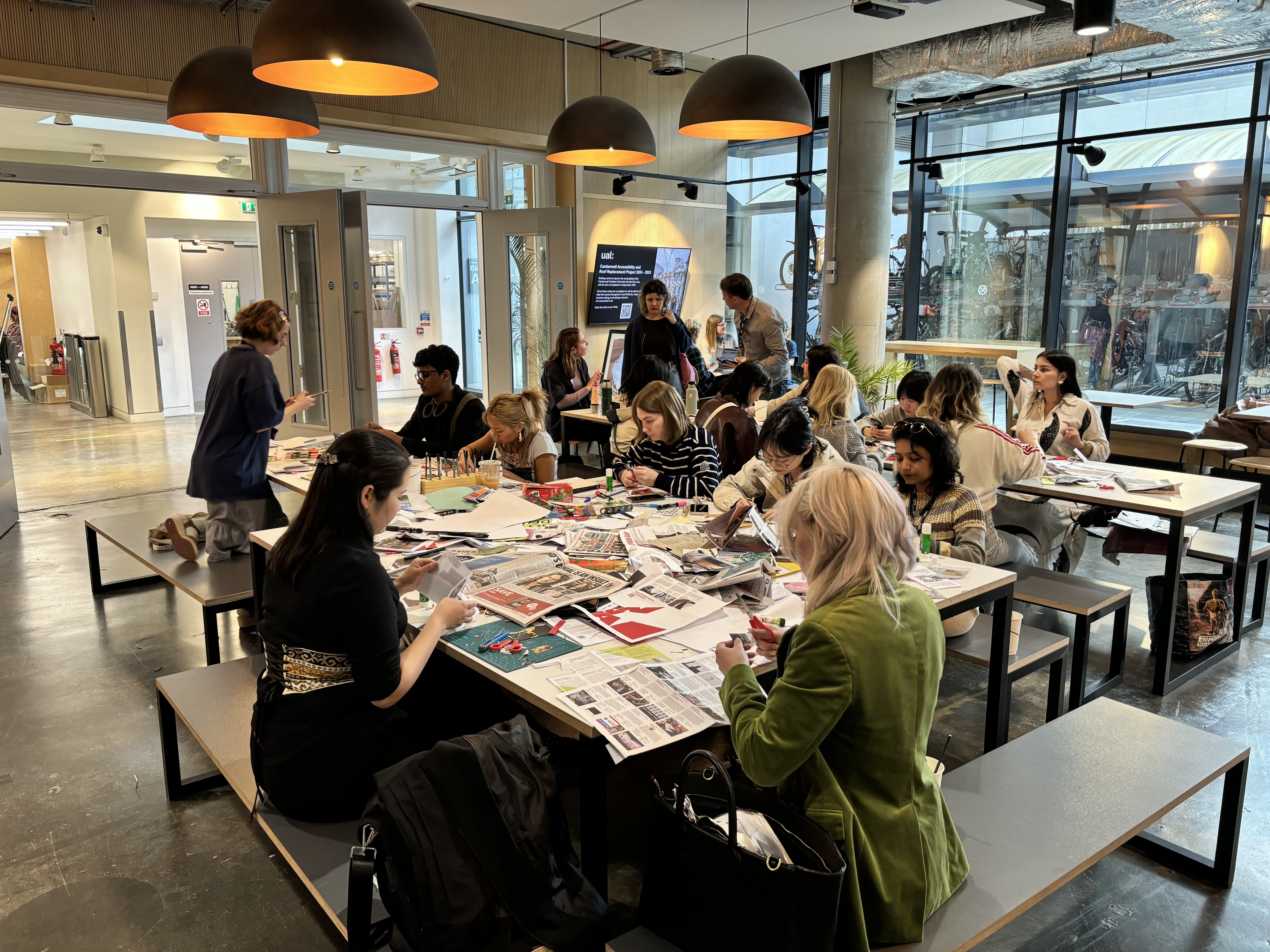 students posing for a photo at an event