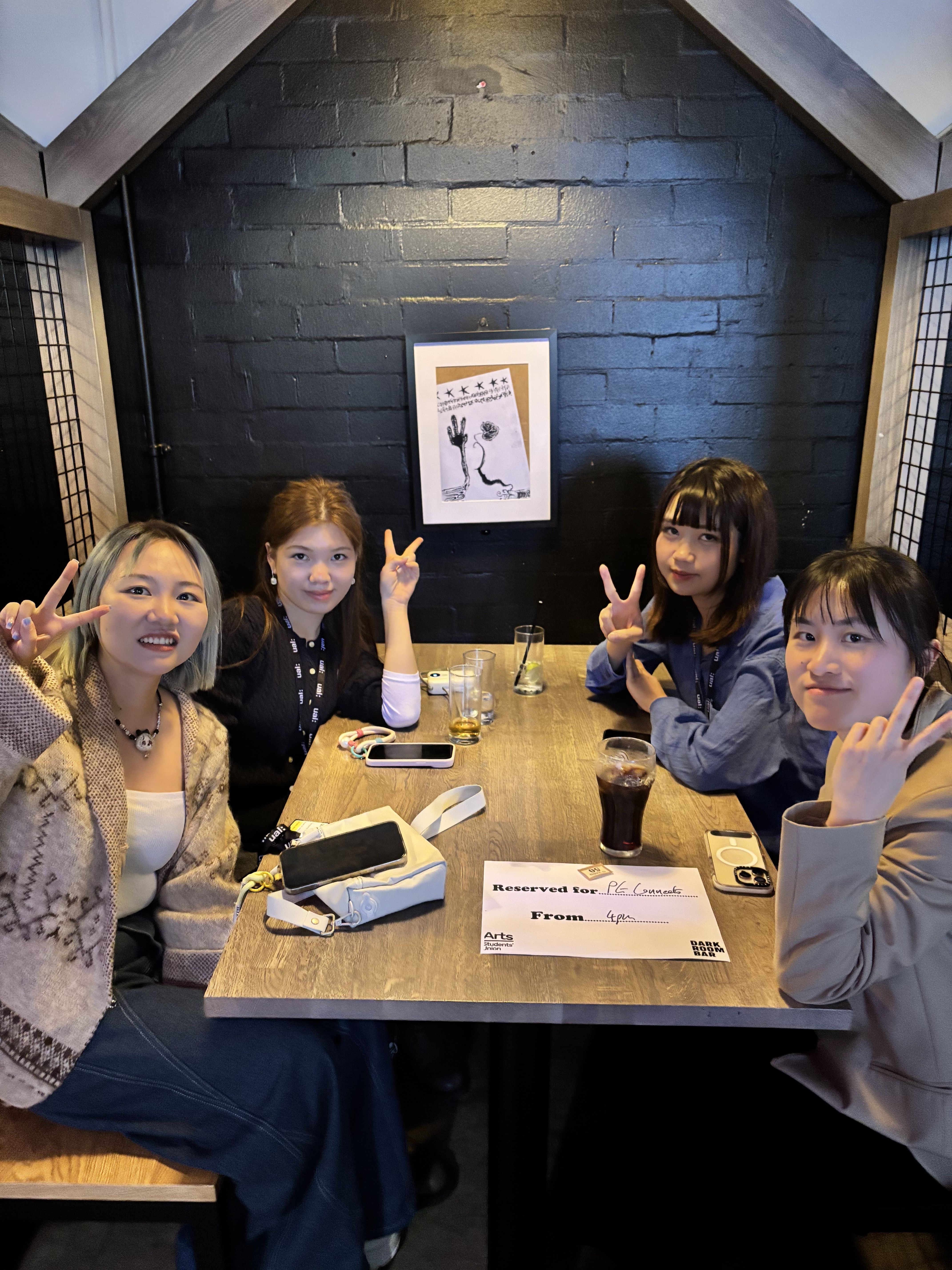 People sitting around a table and talking