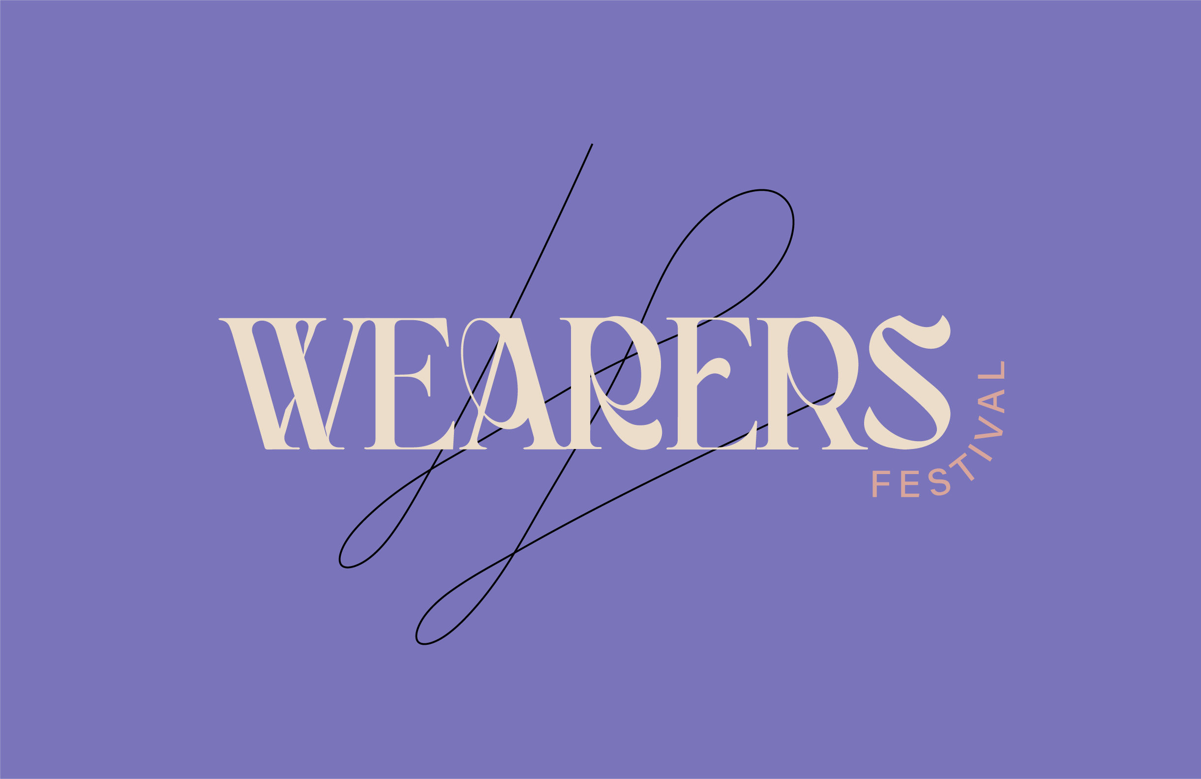 purple background with white text 'wearers'