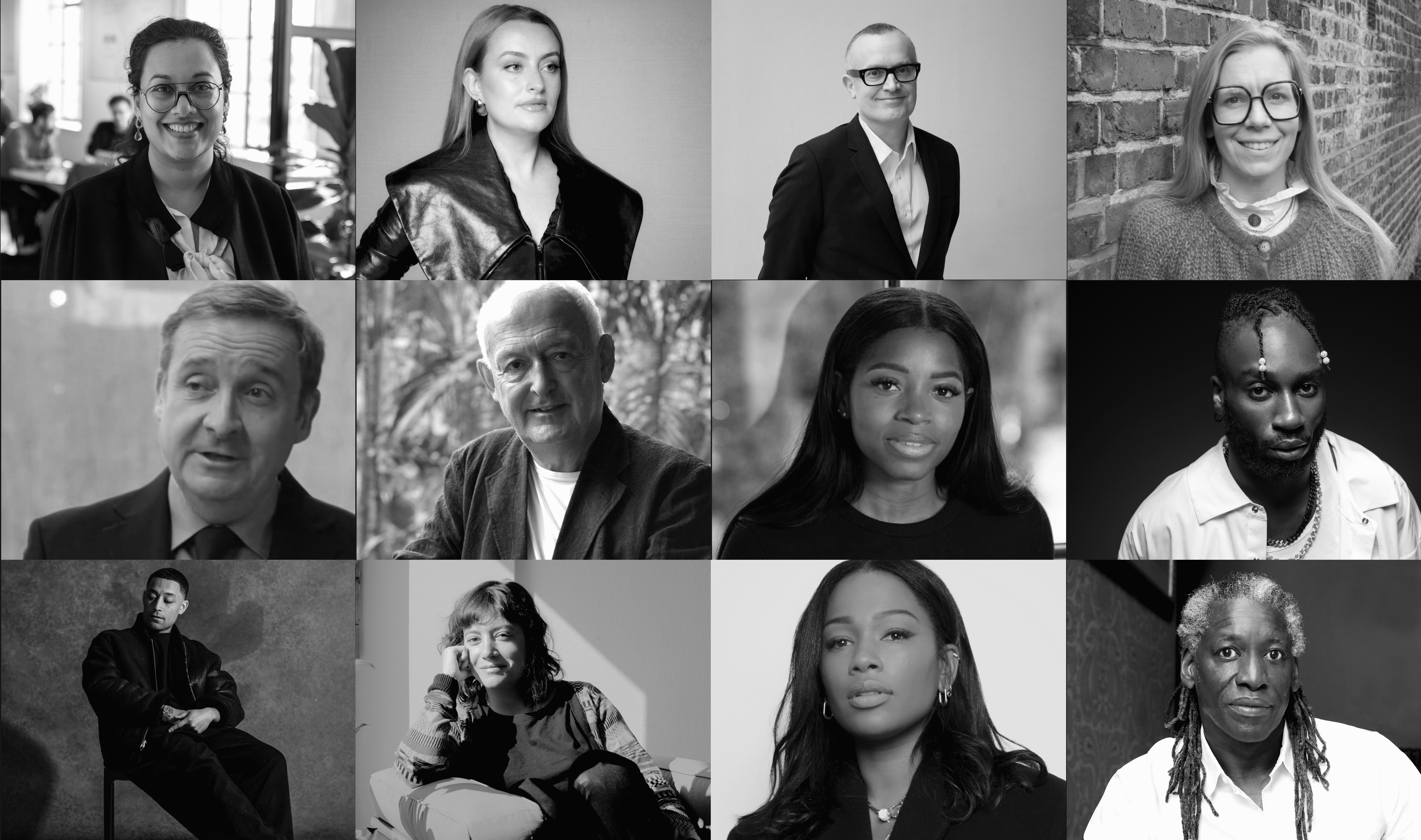 Headshots of UAL's 2024 honoraries in black and white