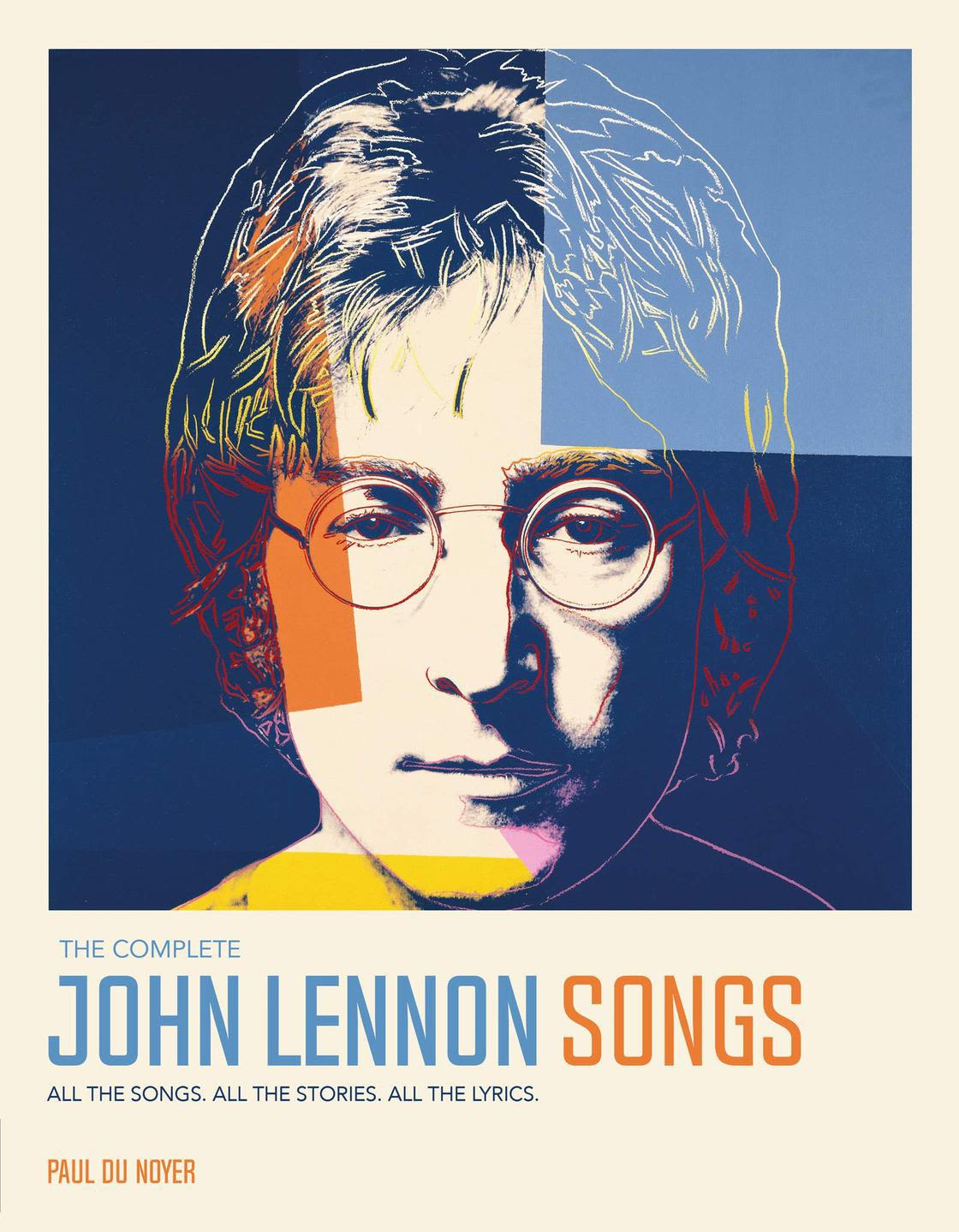 book cover with john lennon print