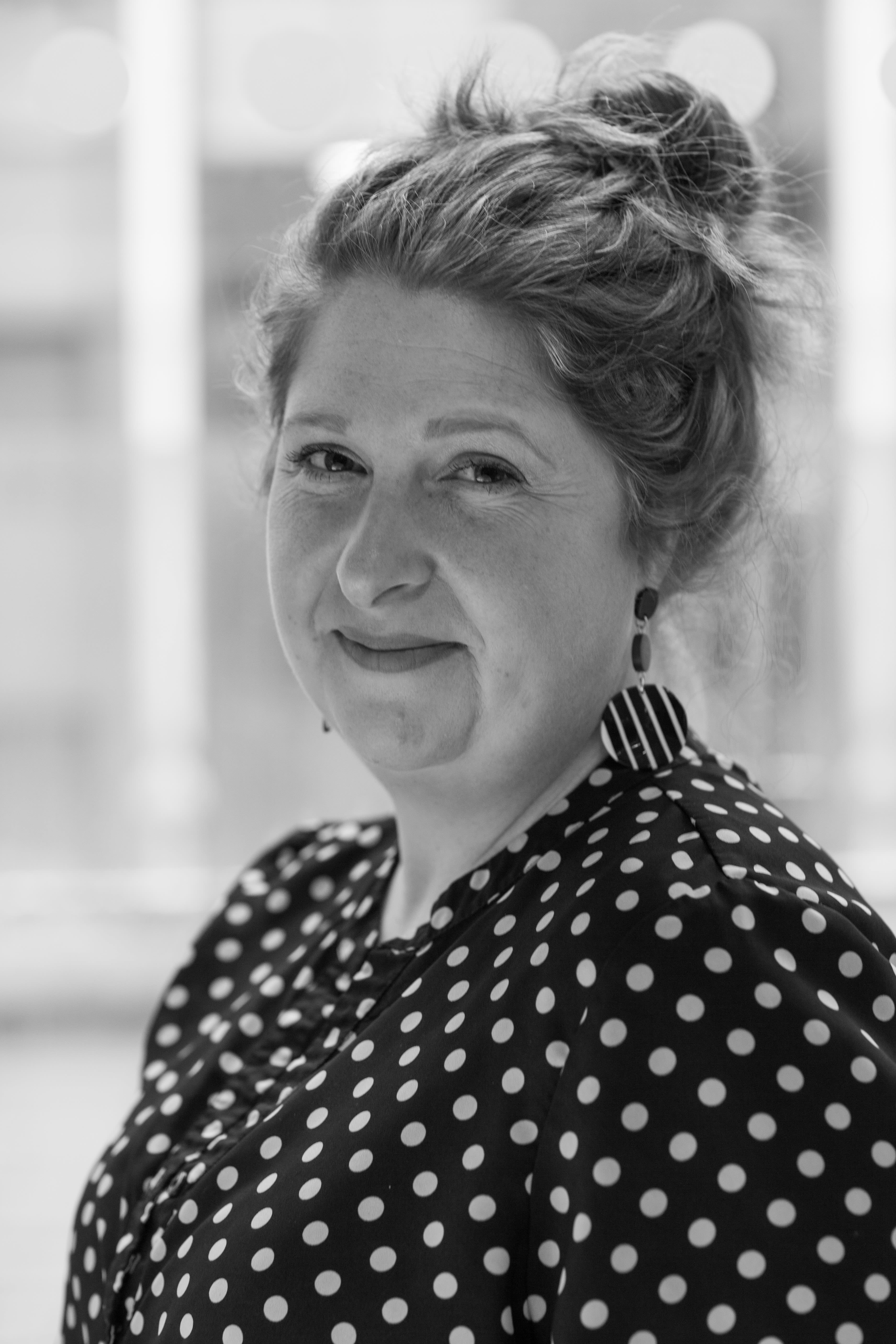 a black and white head shot