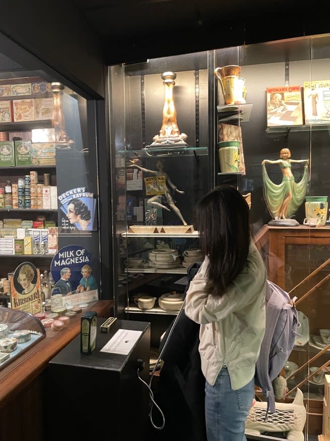 Julia during a visit to London’s Museum of Brands