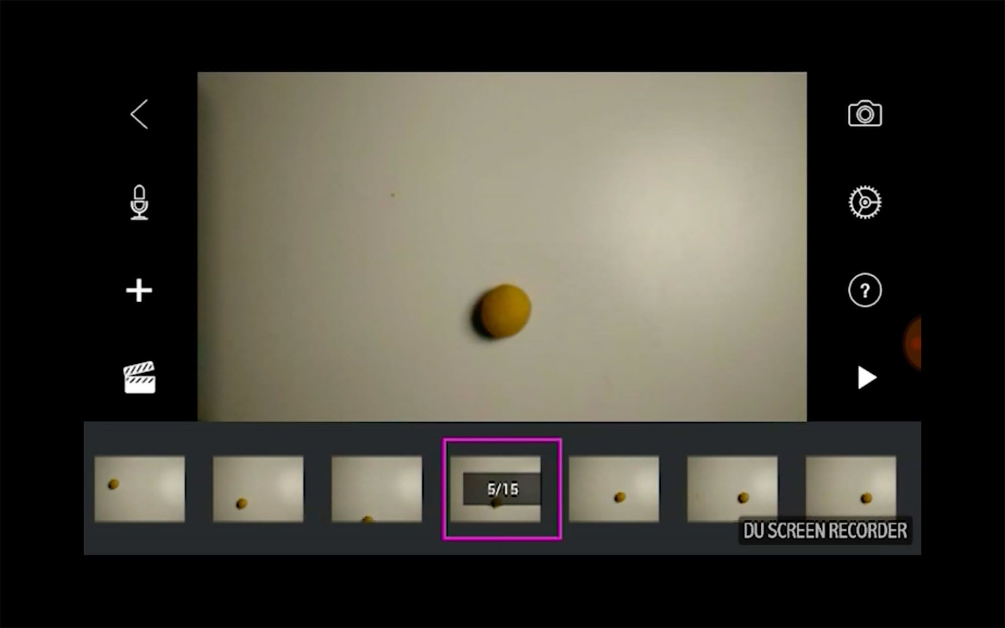 a screenshot displaying the process of stop-motion animation