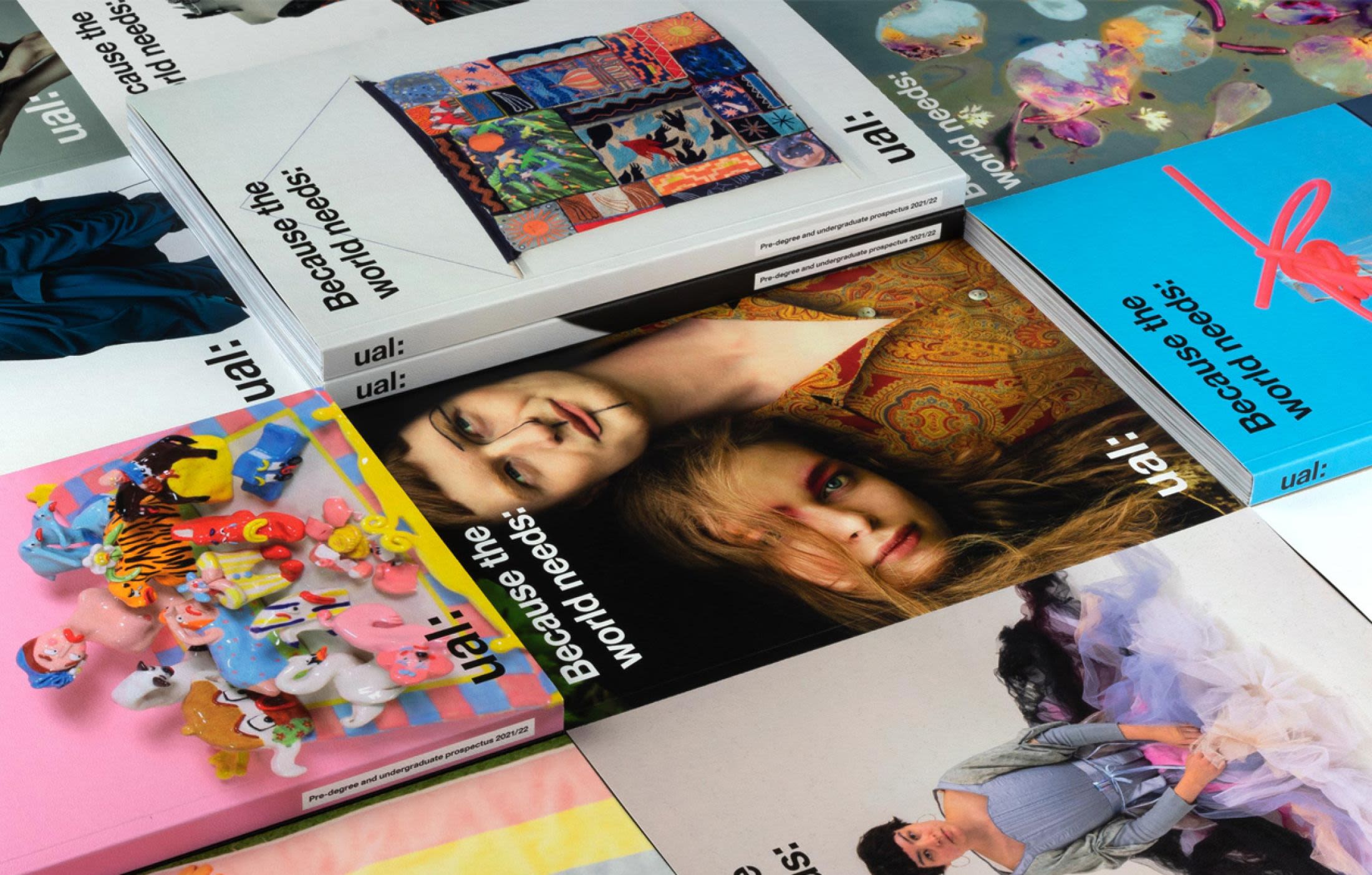 UAL booklets laid out 