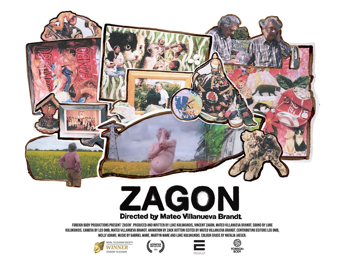 Illustrated promotional poster for Zagon.