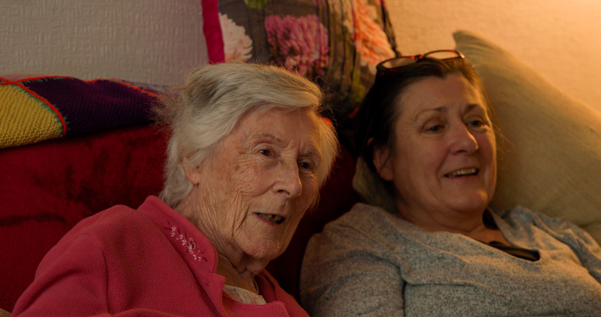 Lady with elderly mother