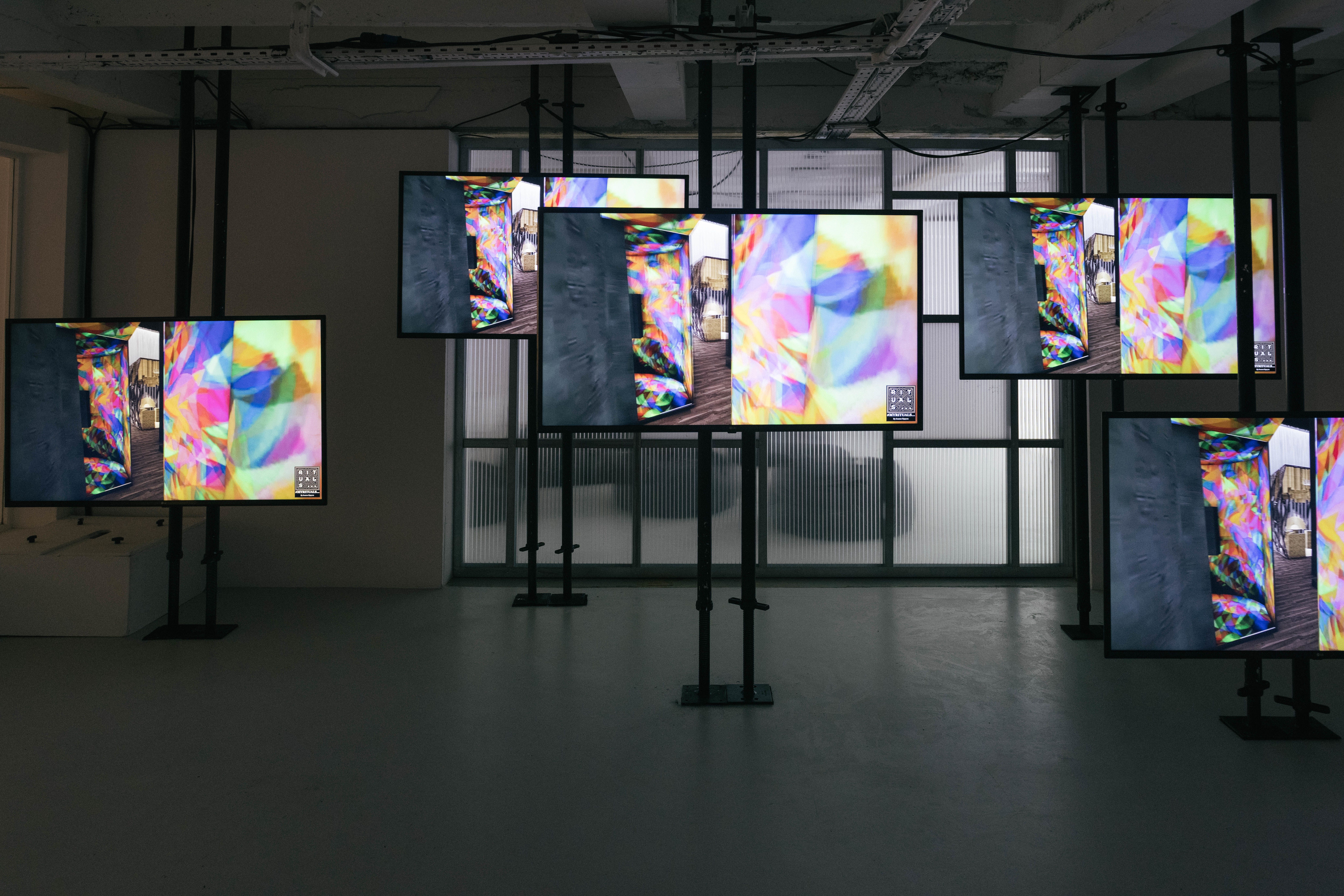 Image of digital showcase on screens