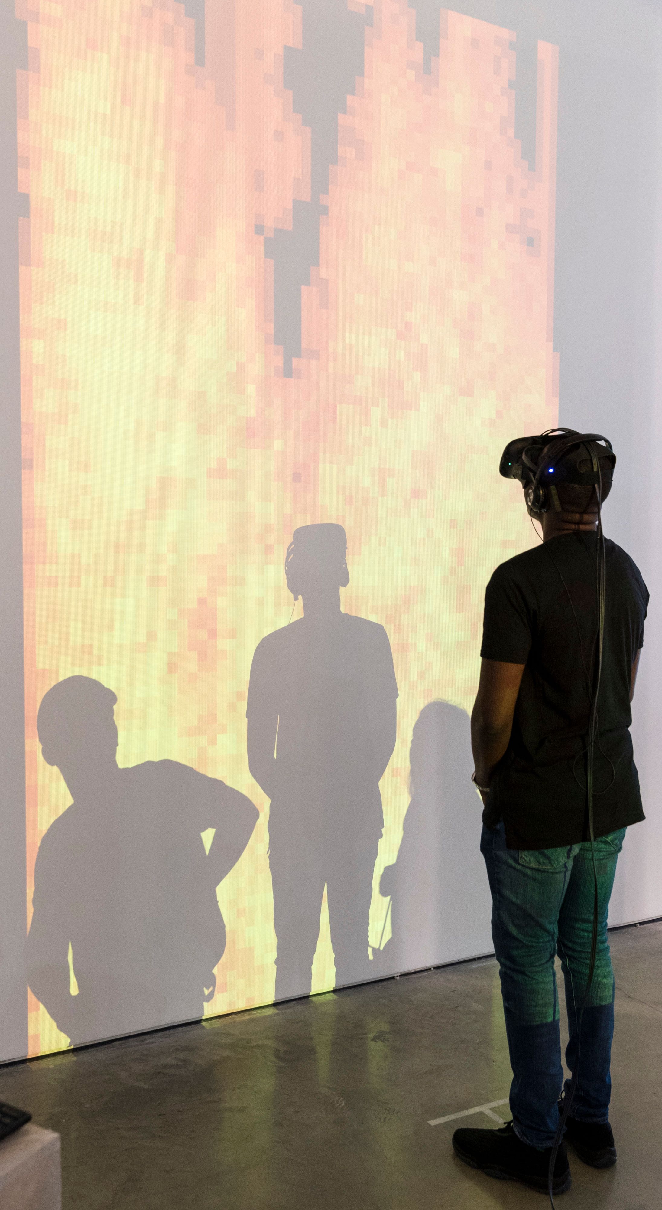 Virtual Reality Experience-Installation by Zhao Huang. ©John Sturrock.