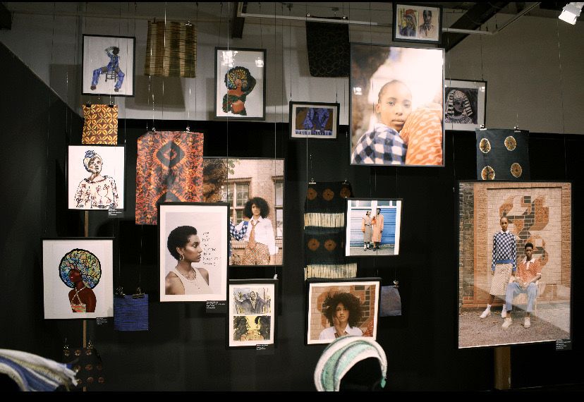 Exhibition display of Melanin Modalities in Fashion Space Gallery