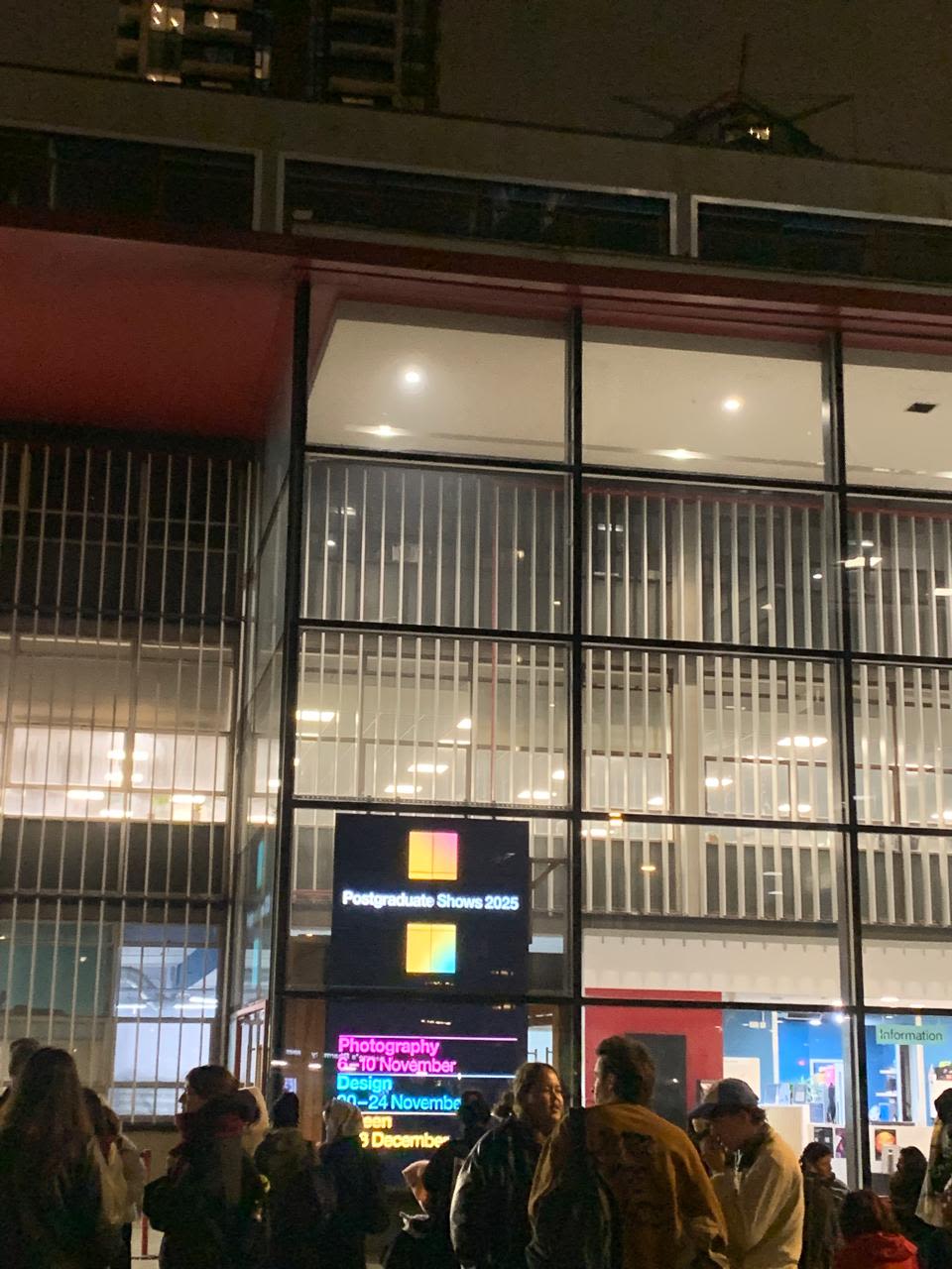 Front of the London College of Communication building