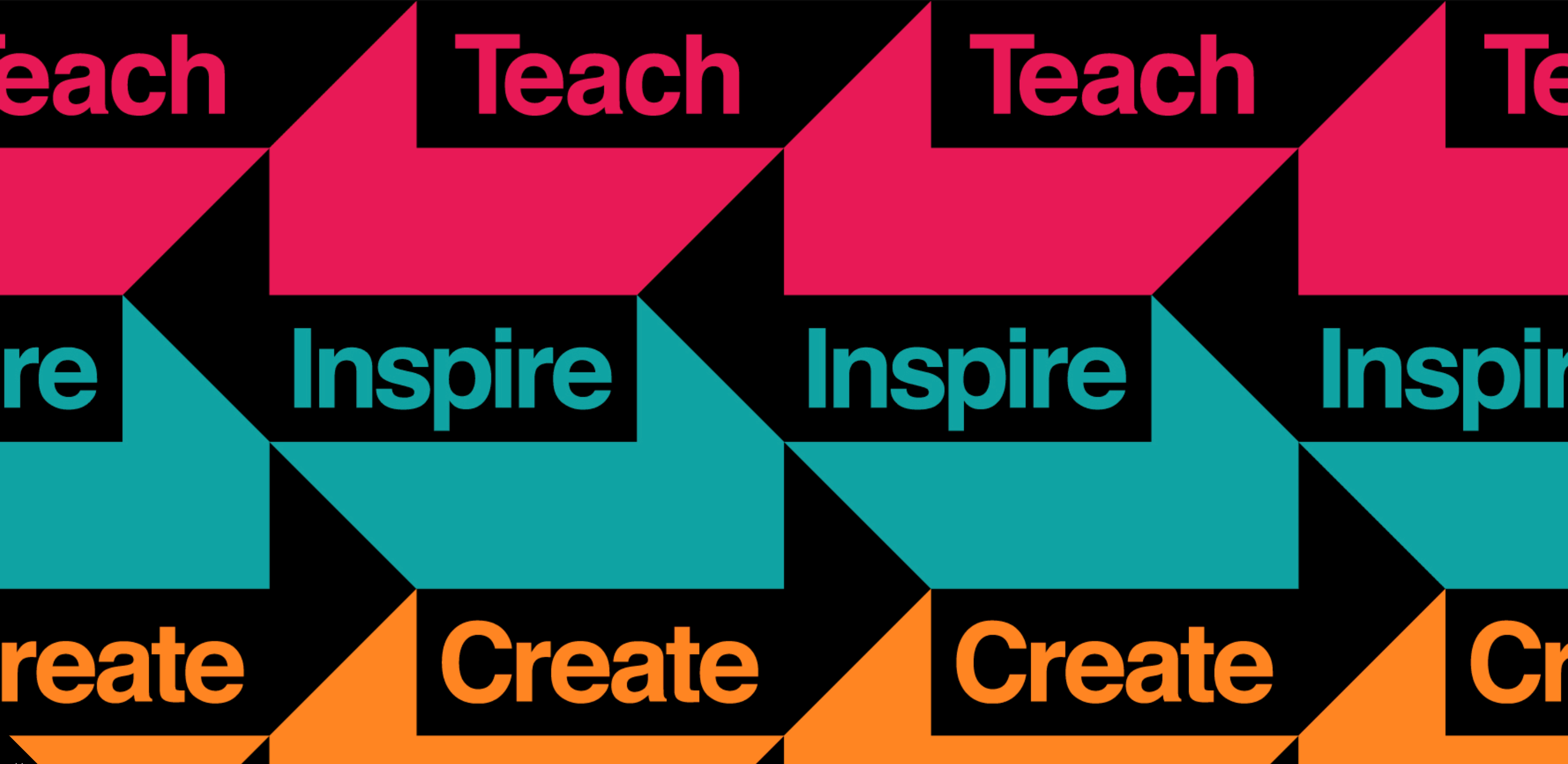 Teach Inspire Create logos