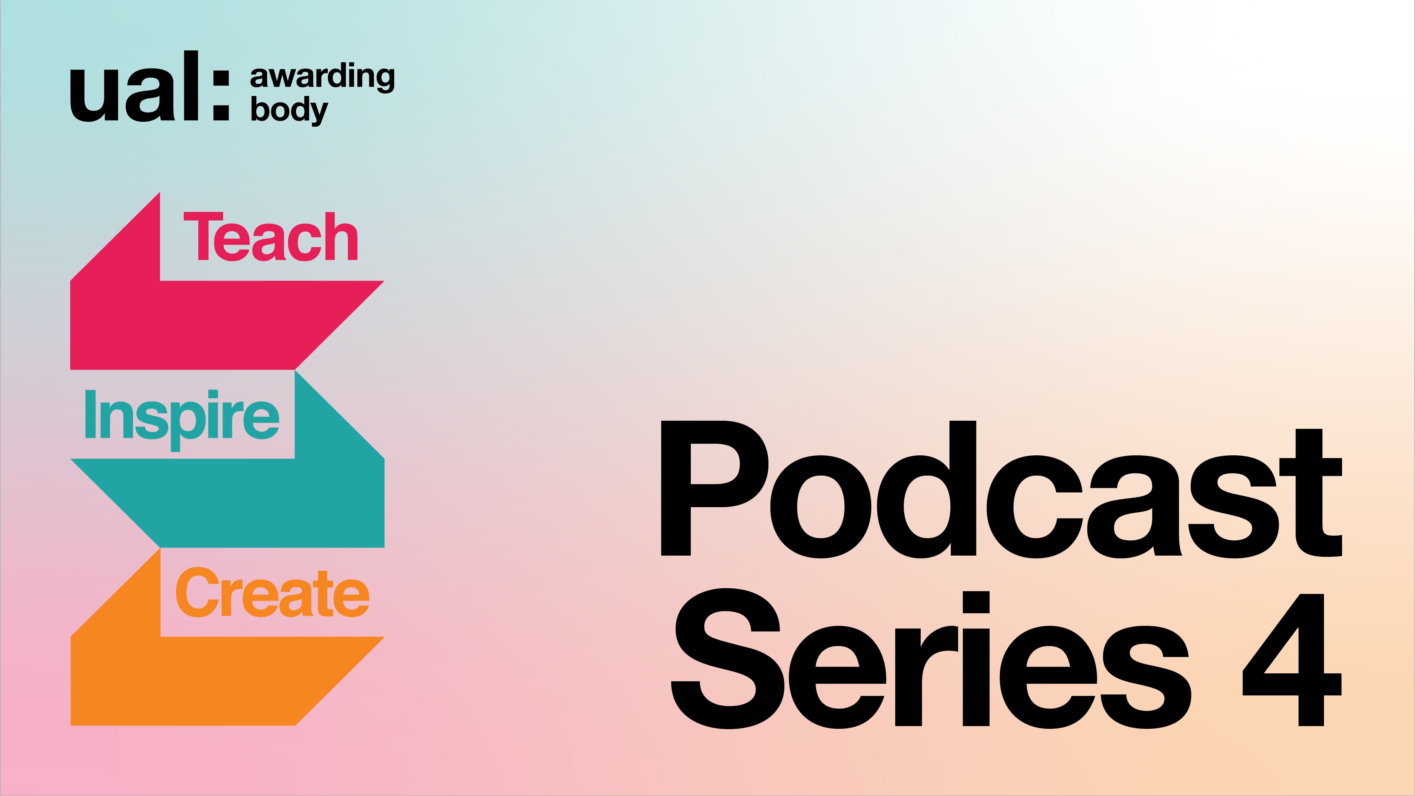 A colourful photo with the Teach Inspire Create logo