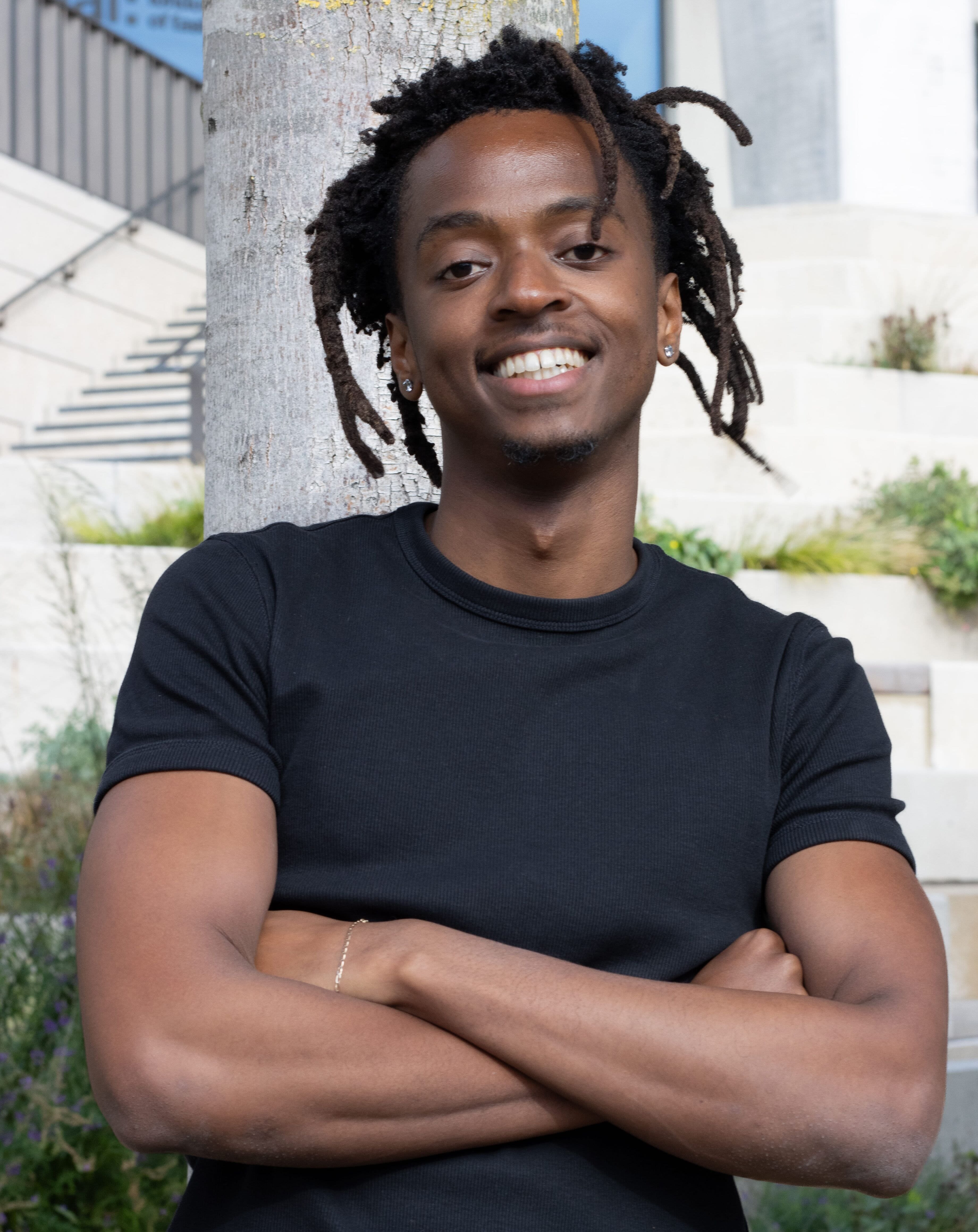 Black History Month Collage Artist Smiling Headshot