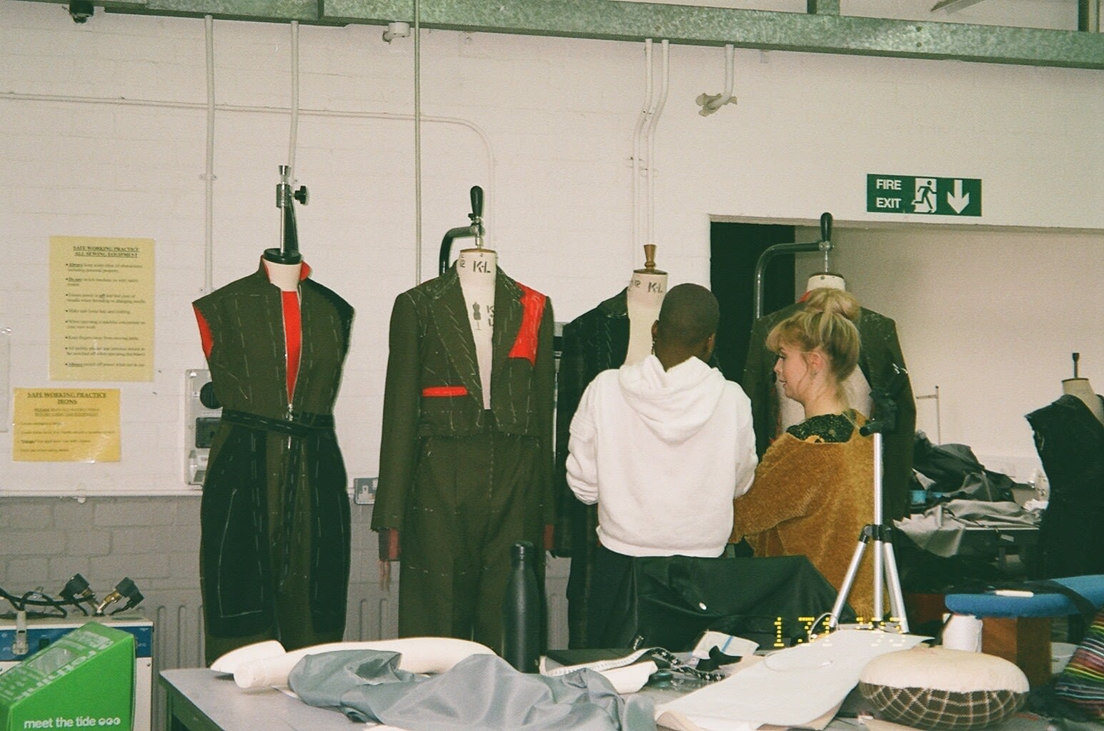 Mannequins with tailoring on