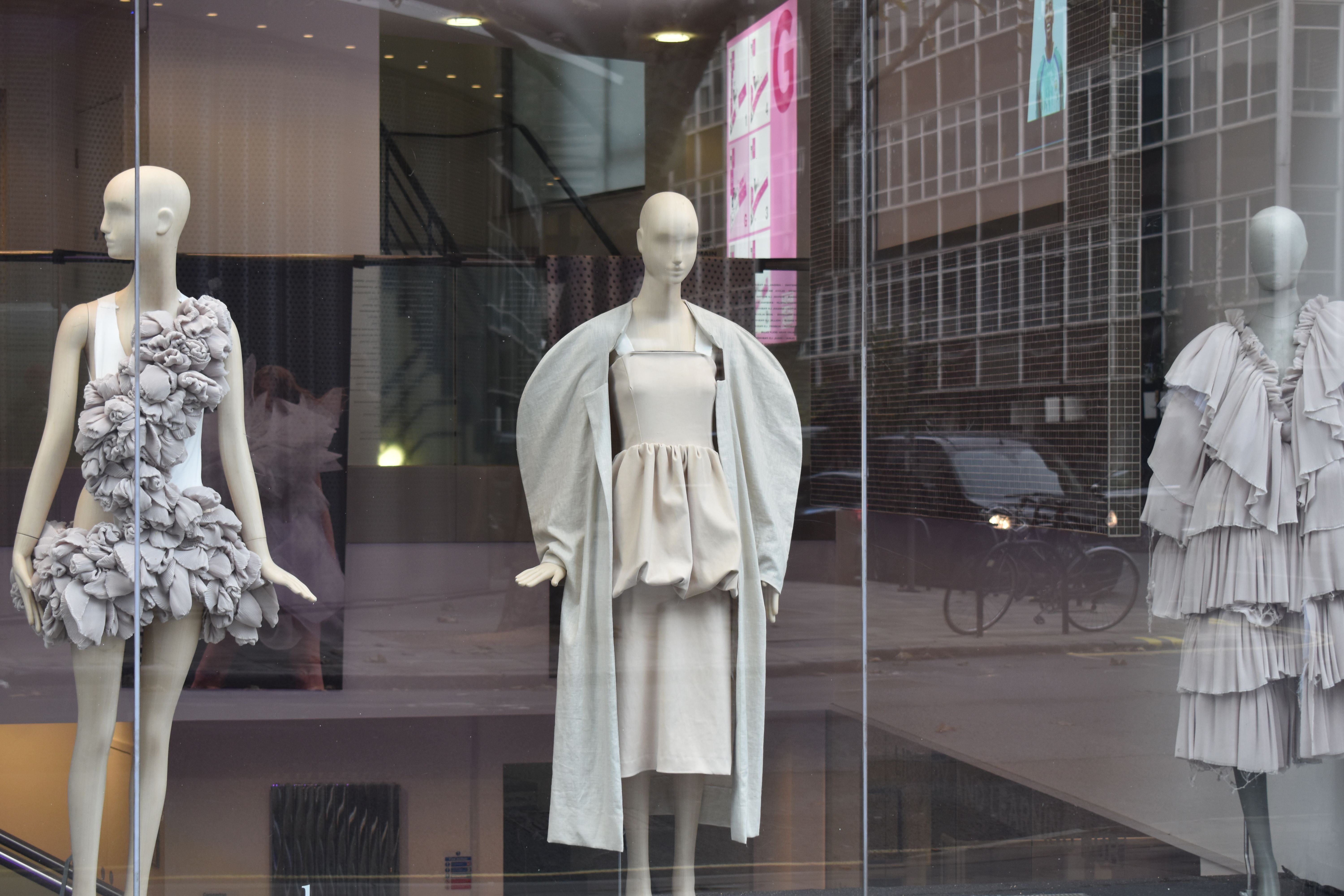 Mannequins in a window