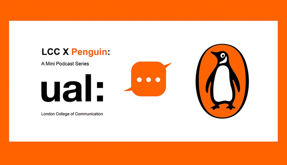 A graphic banner featuring a reference to the Penguin podcast.