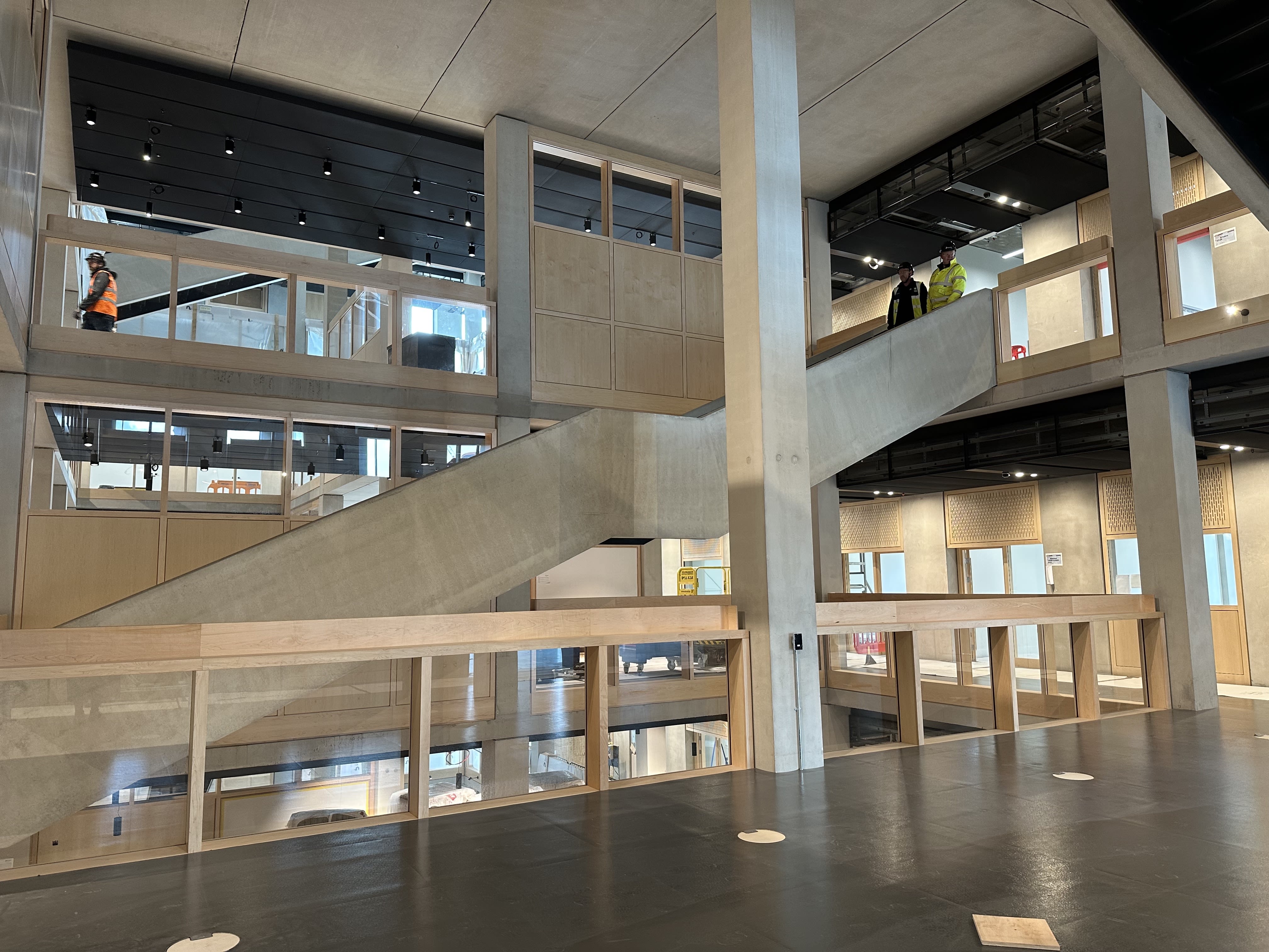 LCF's new building, view of an open floor on Level 6. Photography by Jo Sait. 