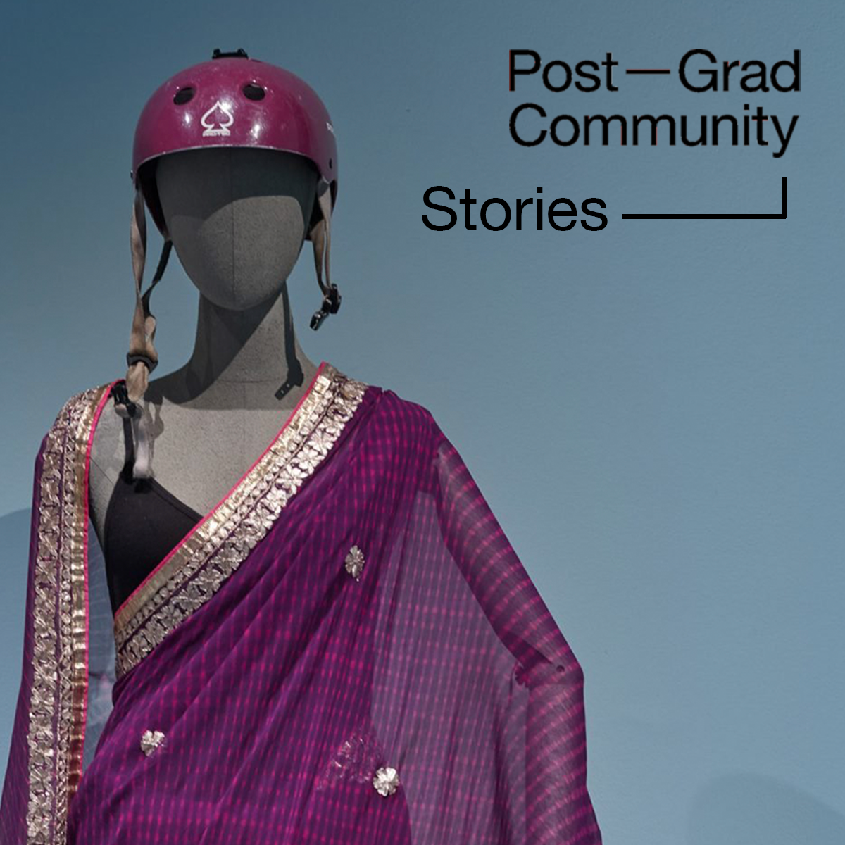 PGC branded poster of the Off-Beat Sari exhibition