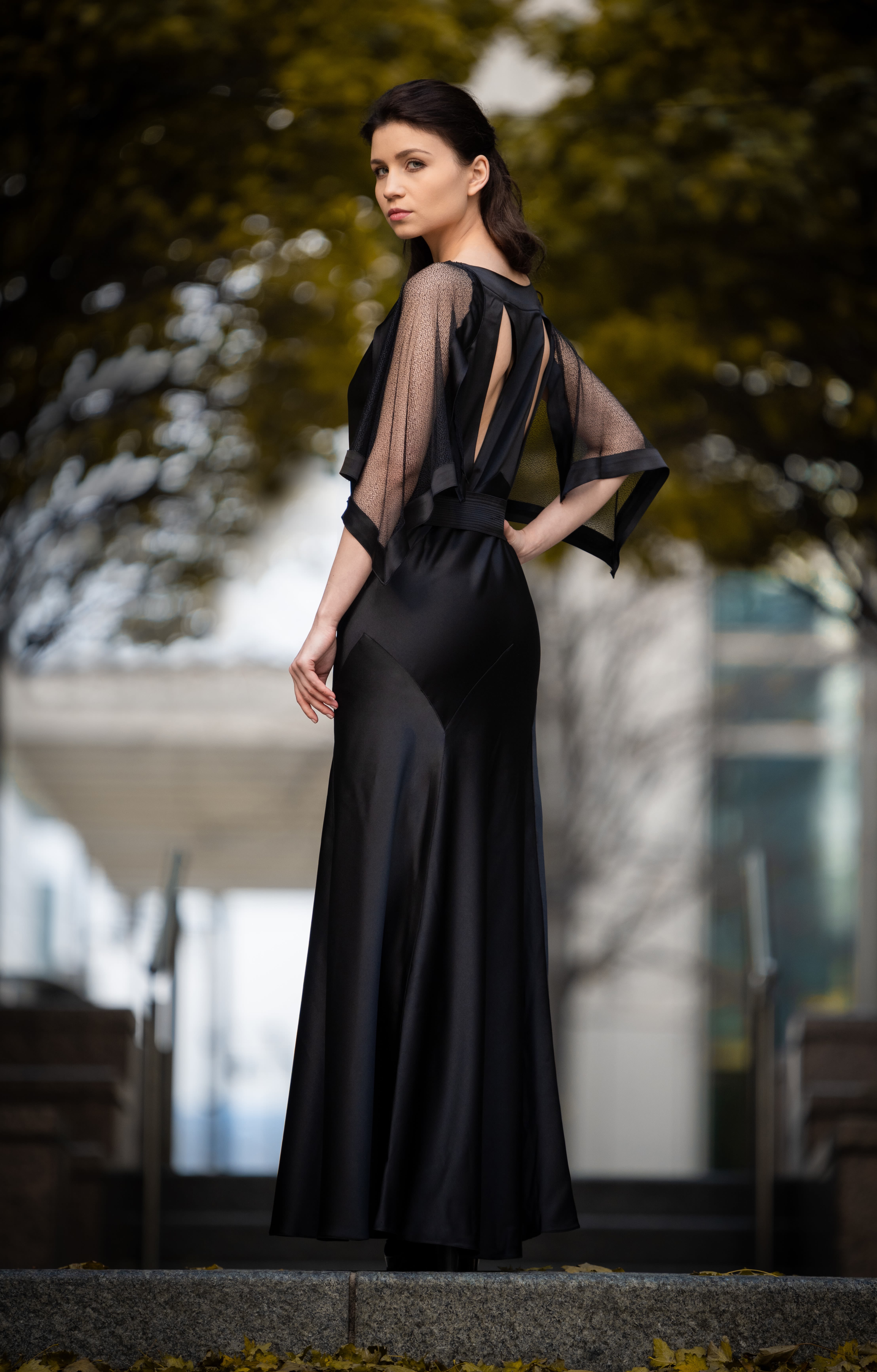 Person in a black dress