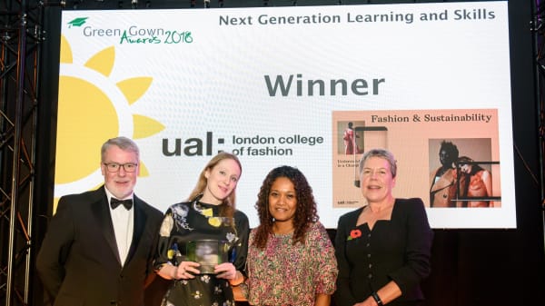 Sustainability success for UAL with 2 Green Gowns, a commendation and 5 nominations