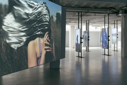 Big screens of digital showcasing