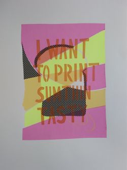Print of text I want to print sumthin – Beetroot experiment