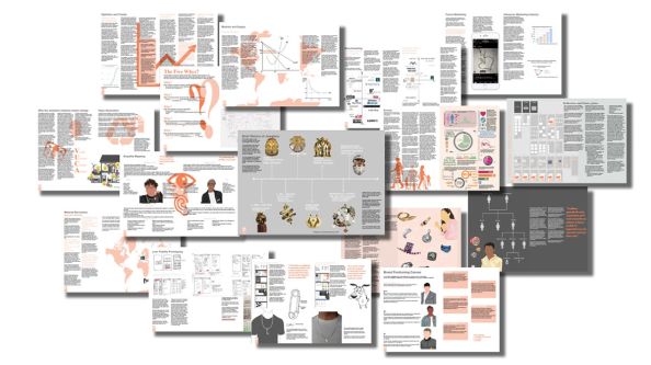 An array of work from Lauren's portfolio.
