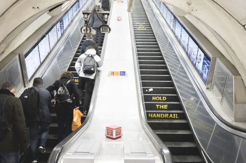 underground station escalators