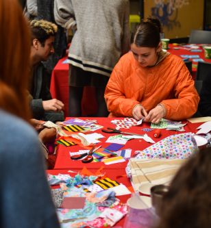 Sanitary Pad Making Workshop run by Post-Grad Community