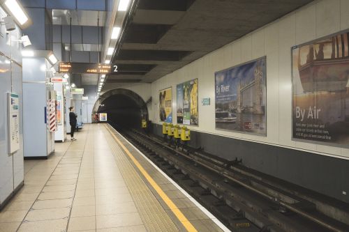 empty underground station