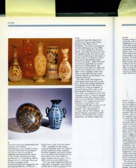 Page from reference book of antiques